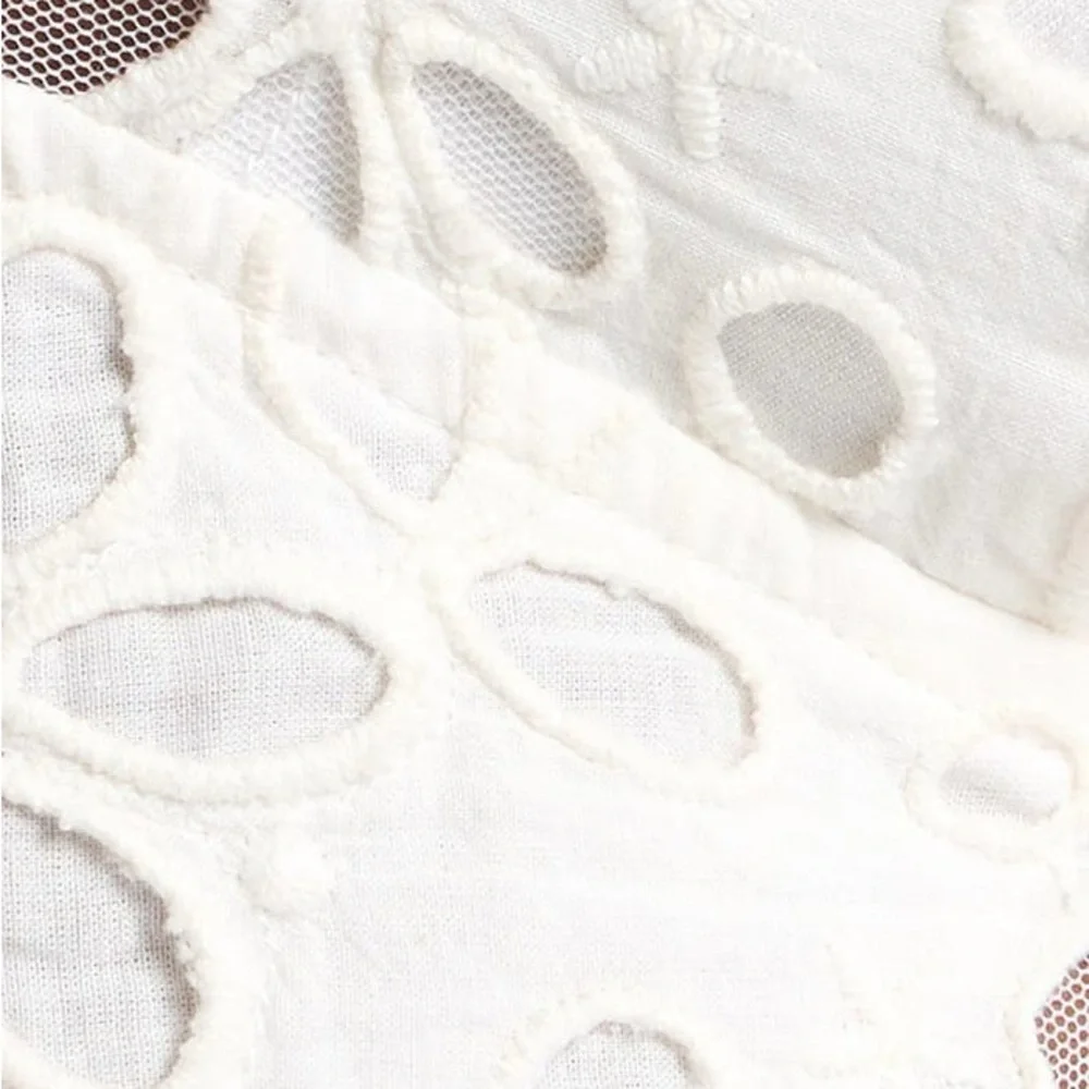 Free People Cream Floral Crochet Lace Bandeau Bralette